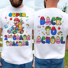 Load image into Gallery viewer, Super 1st Grade Teacher Shirt - Personalized Gifts for Back to School Shirts PopCulturePrints