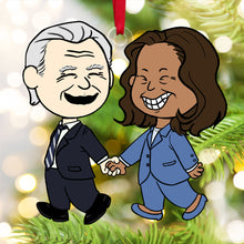 Load image into Gallery viewer, Personalized Christmas Ornament - Fun Political Couple Design Ornament PopCulturePrints