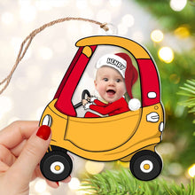 Load image into Gallery viewer, Personalized Kids Car Photo Ornament Ornament PopCulturePrints