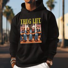 Load image into Gallery viewer, Thug Life Cowboy Christmas Sweatshirt Shirts PopCulturePrints
