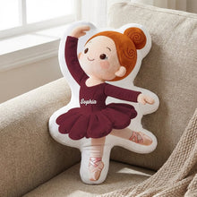 Load image into Gallery viewer, Dance Like a Star - Personalized Ballet Dancer Shaped Pillow Pillow PopCulturePrints
