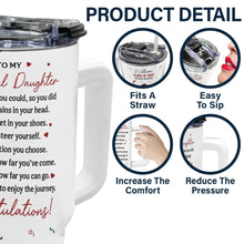 Load image into Gallery viewer, You Believed You Could, So You Did - Personalized 40oz Tumbler With Straw - Gift for Graduates, Dads & Grandpas Tumbler PopCulturePrints