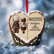 Load image into Gallery viewer, From Our First Kiss Till Our Last Breath - Holding Hands Old Couple Ornament - Personalized Christmas Anniversary Gift for Couples Ornament PopCulturePrints