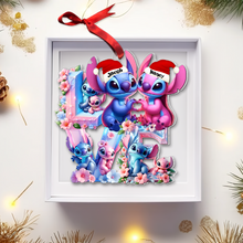Load image into Gallery viewer, Personalized Couple Christmas Ornament - Unique Holiday Gift - Valentine's Day Gifts Ornament PopCulturePrints