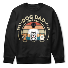 Load image into Gallery viewer, Best Dog Dad Ever - Personalized T-Shirt for the Ultimate Dog Lover T-shirt PopCulturePrints