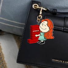 Load image into Gallery viewer, Personalized Alphabet Letter Keychain featuring Jessica Keychains PopCulturePrints