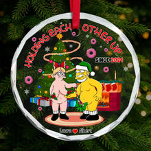 Load image into Gallery viewer, Personalized Funny Couple Christmas Ornament - Unique 2024 Gift for Valentine's Day Gifts Ornament PopCulturePrints