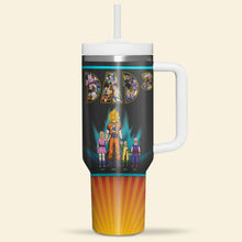 Load image into Gallery viewer, Custom Anime Dad 40oz Tumbler with Handle - Perfect Gift for Dad Tumbler Cup PopCulturePrints