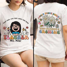 Load image into Gallery viewer, Custom Teacher Themed T-Shirt - Personalized with Name Shirts PopCulturePrints