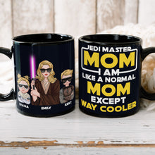 Load image into Gallery viewer, Jedi Master Mom - Personalized Cool Mom Coffee Mug Coffee Mug PopCulturePrints