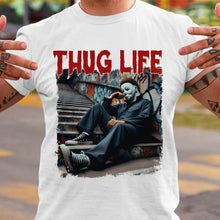 Load image into Gallery viewer, Thug Life Halloween Shirt for Horror Fans Shirts PopCulturePrints
