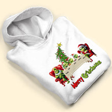 Load image into Gallery viewer, Personalized Merry Grinchmas Family Shirt Shirts PopCulturePrints