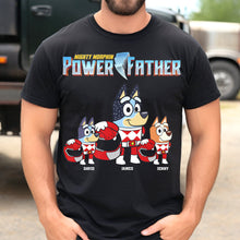 Load image into Gallery viewer, Mighty Morphin Power Father Personalized T-Shirt 2D Shirts PopCulturePrints