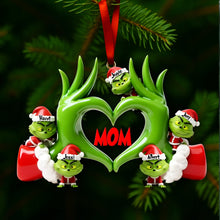 Load image into Gallery viewer, “Celebrating Love & Family” - Fun Love Christmas Ornament - Personalized Gift for Grandma & Family Members Ornament PopCulturePrints