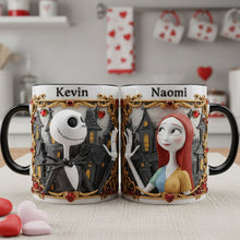 Load image into Gallery viewer, “Love Beyond Life” - Personalized Skeleton Couple Coffee Mug Set - Perfect Gift for Couples & Halloween Lovers Coffee Mug PopCulturePrints