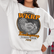Load image into Gallery viewer, Vintage WKRP Thanksgiving Turkey Drop Sweatshirt Shirts PopCulturePrints