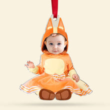 Load image into Gallery viewer, Cute Custom Kid's Face Christmas Ornament - Personalized Acrylic Photo Decoration Ornaments PopCulturePrints