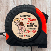 Load image into Gallery viewer, Personalized Romantic Tape Measure for Boyfriend - Every Inch of Love Gift Tape Measures PopCulturePrints