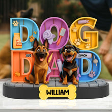 Load image into Gallery viewer, “Celebrate Your Furry Friend!” - Adorable Dog Acrylic Plaque - Personalized Gift for Dog Lovers Shaped Plaques PopCulturePrints