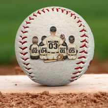 Load image into Gallery viewer, Together We Make A Winning Team - Personalized Baseball, Softball Gift for Dad, Grandpa, and Kids Baseball, Softball PopCulturePrints