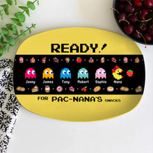 Load image into Gallery viewer, Custom Pac-Man Themed Resin Snack Plate Resin Plate PopCulturePrints