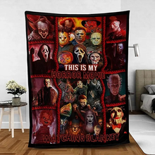 Load image into Gallery viewer, Halloween Gifts for Horror Movie Fans: Cozy Blanket - 01acxx280824 Blanket PopCulturePrints
