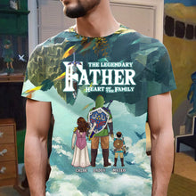 Load image into Gallery viewer, Legendary Dad 3D Shirt - Personalized Family Adventure AOP Products PopCulturePrints