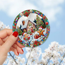 Load image into Gallery viewer, Personalized Christmas Gingerbread Man Suncatcher Ornament Suncatcher PopCulturePrints