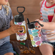 Load image into Gallery viewer, Personalized Cartoon Character Water Bottle Tumbler Cup PopCulturePrints