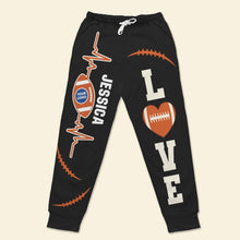 Load image into Gallery viewer, Personalized Football Lover Sweatpants Shorts and Pants PopCulturePrints