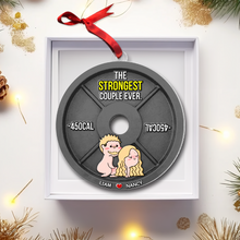 Load image into Gallery viewer, Personalized Naughty Couple Ornament - Strongest Couple Ever | Valentine's Day Gifts Ornament PopCulturePrints