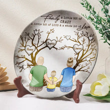 Load image into Gallery viewer, Family Where Life Begins And Love Never Ends - Personalized Ceramic Plate for Mom, Grandma & Family Ceramic Plate PopCulturePrints