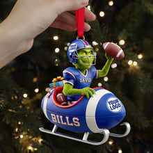 Load image into Gallery viewer, “Score Big This Holiday!” - Personalized Holiday Touchdown Ornament - Custom Gift for Sports Lovers Ornament PopCulturePrints