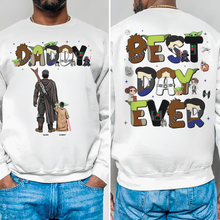 Load image into Gallery viewer, “The Best Day Ever!” - Personalized Galaxy Dad Shirt - Gift for Dad, Grandpa, and Father Figures Shirts PopCulturePrints