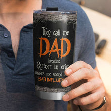 Load image into Gallery viewer, Personalized 'Partner in Crime' Mom Tumbler Gift Tumbler Cup PopCulturePrints
