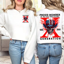 Load image into Gallery viewer, Generation X Attitude Skull Sweatshirt Shirts PopCulturePrints