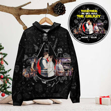 Load image into Gallery viewer, Personalized Couple Sweatshirt - 3D Love Galaxy Design - Valentine's Day Gifts AOP Products PopCulturePrints