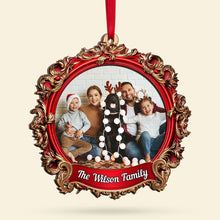 Load image into Gallery viewer, Personalized Family Christmas Photo Ornament Ornament PopCulturePrints