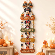 Load image into Gallery viewer, "Celebrate Family This Halloween!" - Personalized Happy Pumpkin Family Acrylic Sign - Custom Gift for Parents, Kids, and Halloween Lovers Acrylic Sign PopCulturePrints