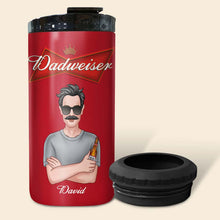 Load image into Gallery viewer, Personalized Dadweiser Can Cooler Tumbler - Perfect Gift for Dad Can Cooler PopCulturePrints