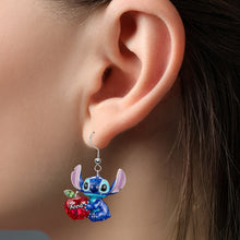 Load image into Gallery viewer, "A Touch of Whimsy for Your Favorite Teacher" - Personalized Blue Alien Teacher Earrings Earrings PopCulturePrints
