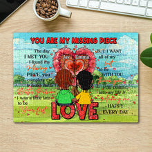 Load image into Gallery viewer, Personalized Couples Jigsaw Puzzle - You Are My Missing Piece Gift Jigsaw Puzzles PopCulturePrints