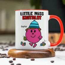 Load image into Gallery viewer, Personalized Little Miss Knitalot Mug Coffee Mug PopCulturePrints