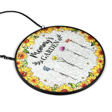 Load image into Gallery viewer, Blooming Memories - Personalized Stained Glass Window Hanging Suncatcher for Grandma Suncatcher Ornament PopCulturePrints