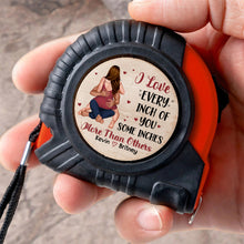 Load image into Gallery viewer, Personalized Couples Tape Measure - Love You to Every Inch Tape Measures PopCulturePrints