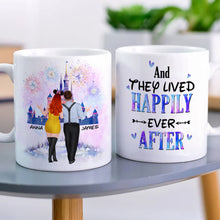 Load image into Gallery viewer, Personalized Happily Ever After Couple Mug - Custom Valentine's Day Gifts Coffee Mug PopCulturePrints