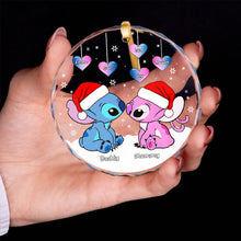 Load image into Gallery viewer, Personalized Family Christmas Ornament - Cartoon Characters Kissing Ornament PopCulturePrints