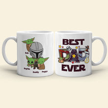 Load image into Gallery viewer, Personalized Best Dad Ever Mug with Cute Characters Coffee Mug PopCulturePrints