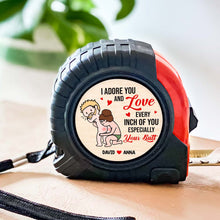 Load image into Gallery viewer, Personalized Romantic Tape Measure for Boyfriend - Every Inch of Love Gift Tape Measures PopCulturePrints