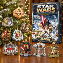 Load image into Gallery viewer, "A Galactic Adventure Awaits!" - Legend Cosmic Art Advent Calendar Blind Box Ornaments - Personalized Gifts for Star Wars Fans Advent Calendar PopCulturePrints